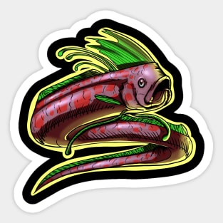 Regalecidae Rad sea serpent dragon design color variant A Sticker